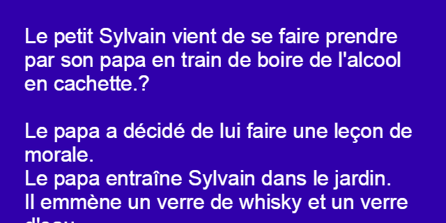 Le petit Sylvain