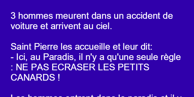 Trois hommes meurent dans un accident