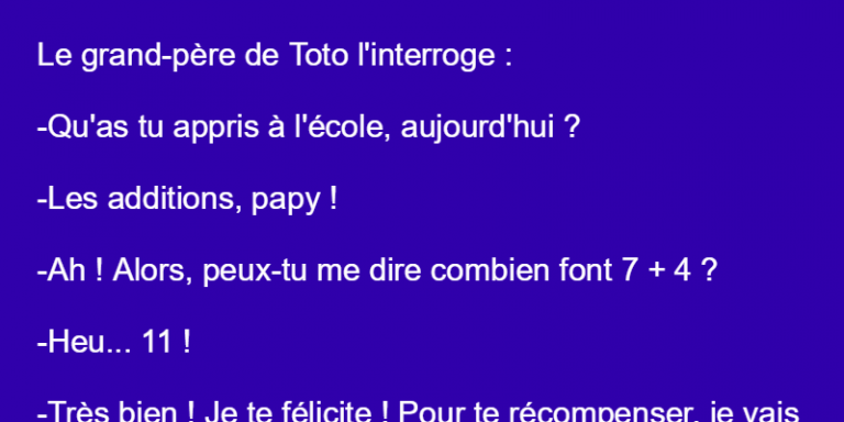Toto apprend à compter à l&rsquo;école