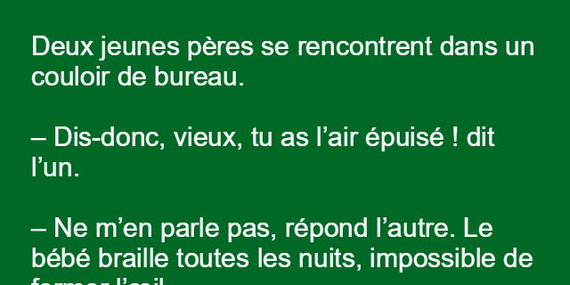 Deux jeunes pères