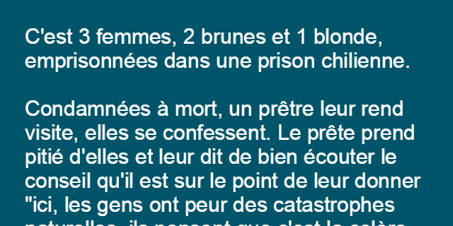 3 femmes emprisonnées dans une prison chilienne