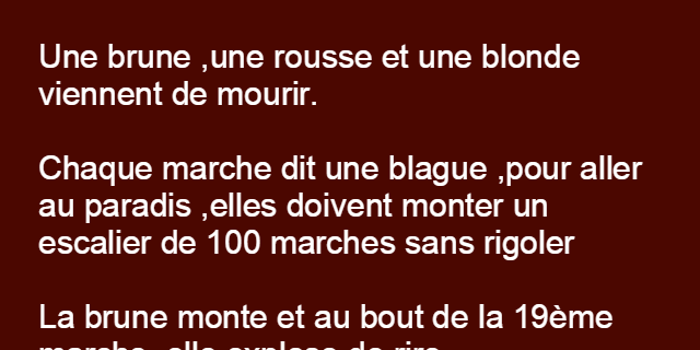 Trois femmes qui viennent de mourir