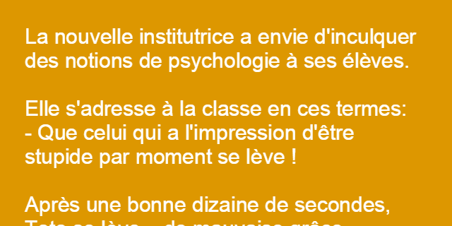 La nouvelle institutrice