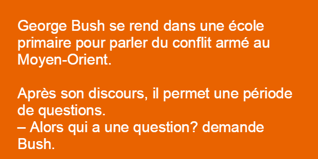 George Bush se rend dans une école primaire