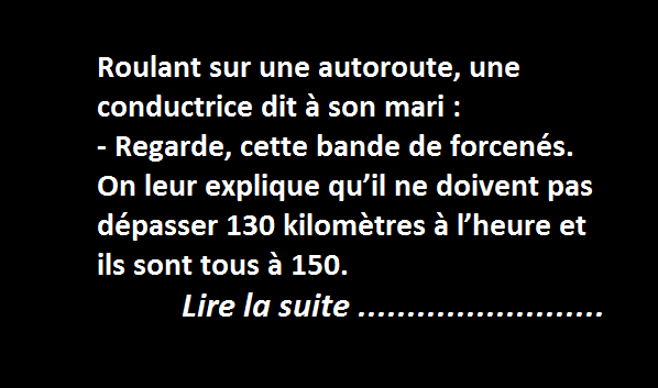 Ces chauffards qui roulent trop vite