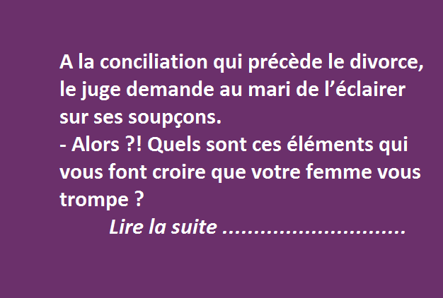 Ma femme me trompe