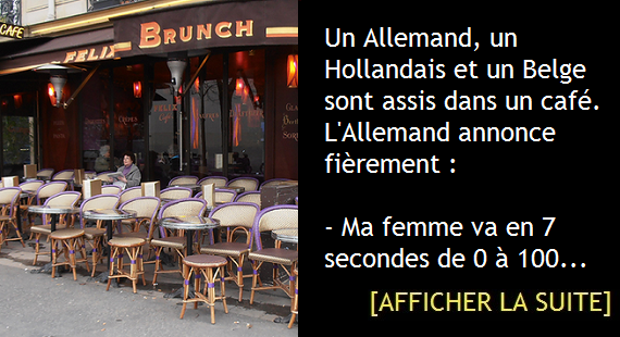 Un Allemand, un Hollandais et un Belge au café