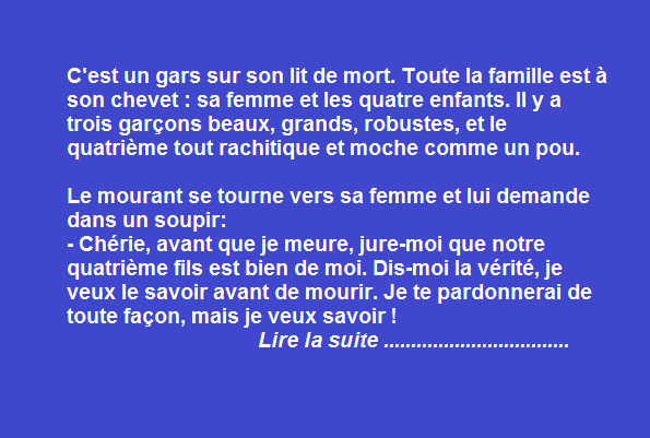 Un seul enfant de toi