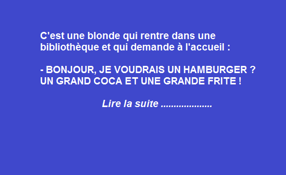 La blonde dans la bibliothèque