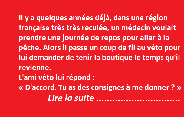 Le remplacement du médecin par le vétérinaire