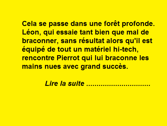 Le braconneur belge