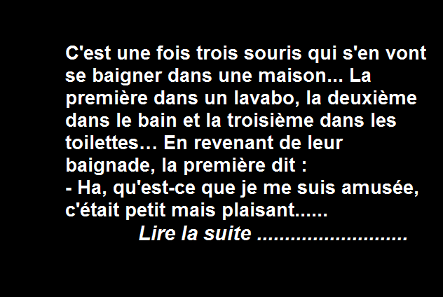 La baignade des trois souris