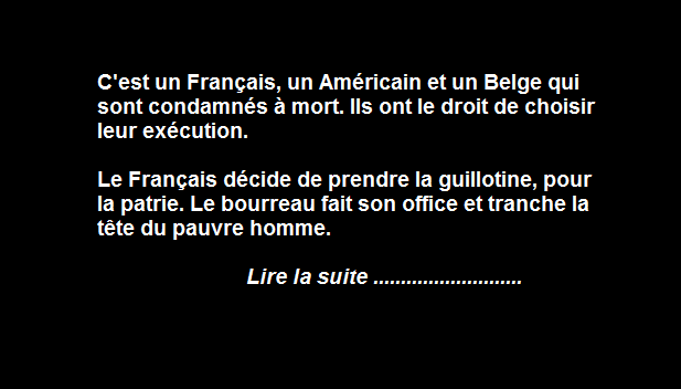 L’exécution du Belge