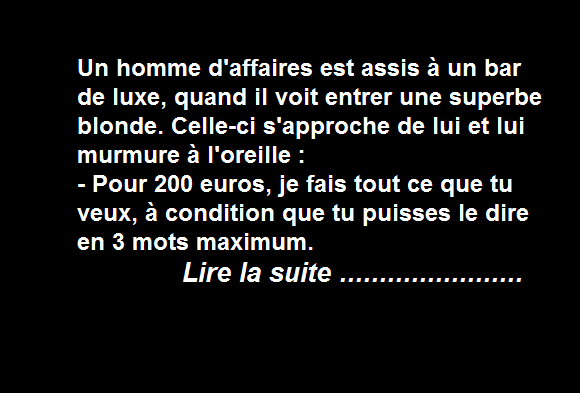 La blonde de luxe