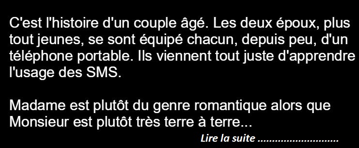 Un couple de vieux qui découvrent les sms