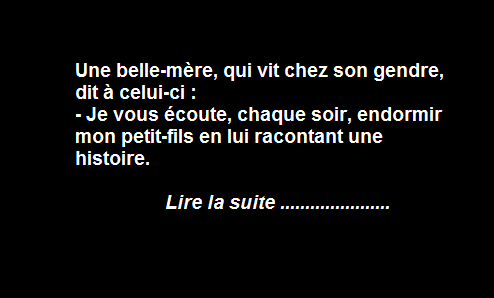 L&rsquo;histoire de la Belle-Mère