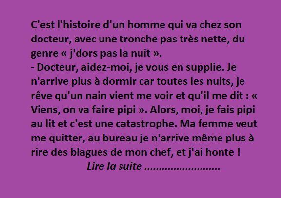 Le nain et l’insomniaque